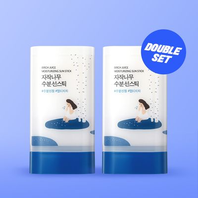 ROUND LAB Birch Juice Moisturizing Sun Stick 19g Double Set