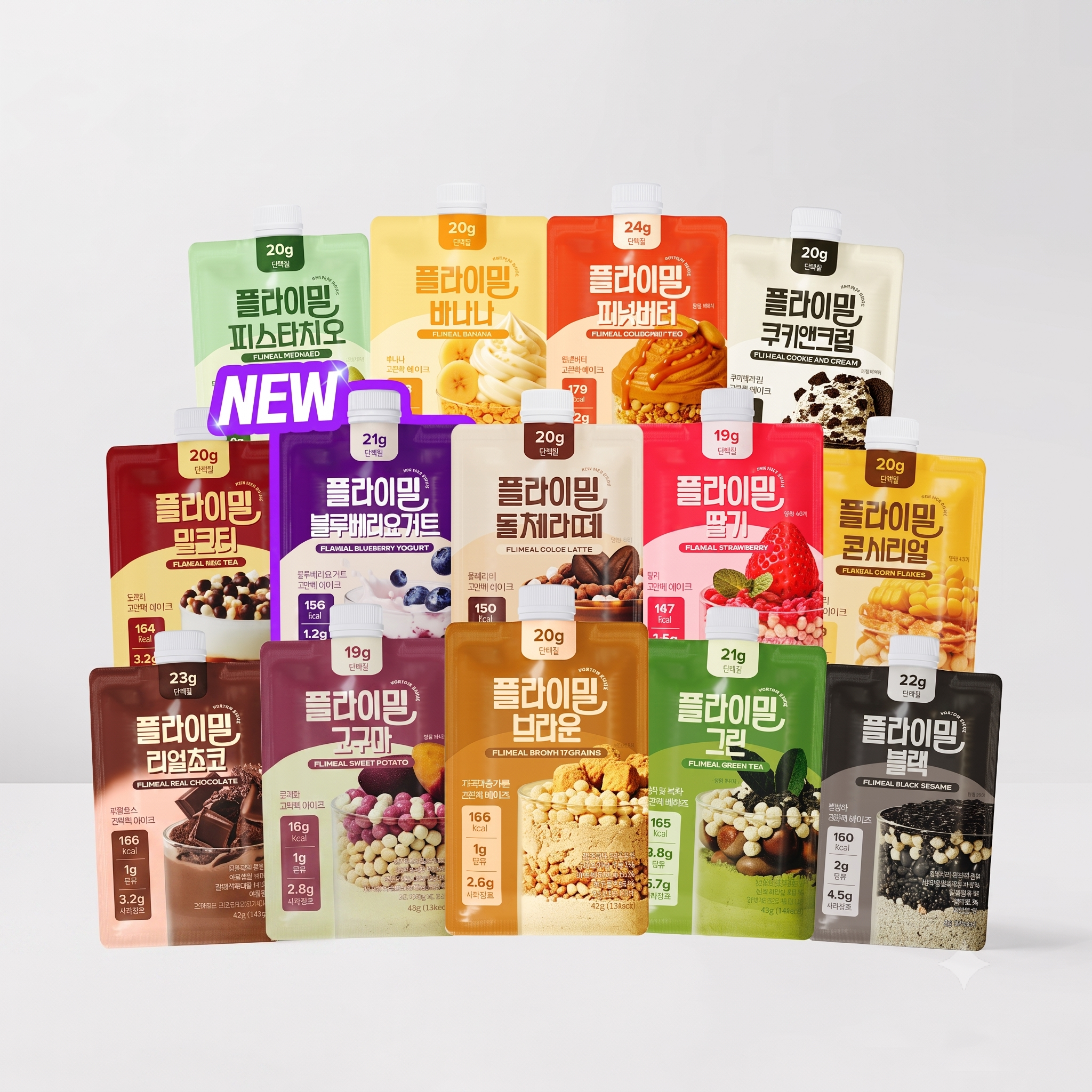 DELIGHT PROJECT Protein Shake #Black Sesame Seed & Injeolmi 45g