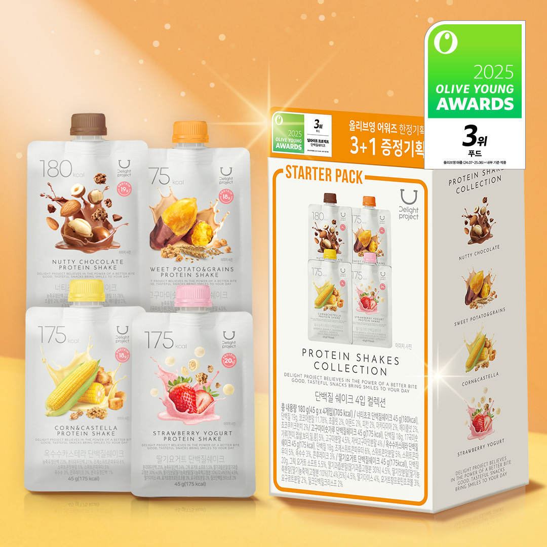 ☆AWARDS☆ DELIGHT PROJECT Protein Shake 45g 3+1ea Limited Set