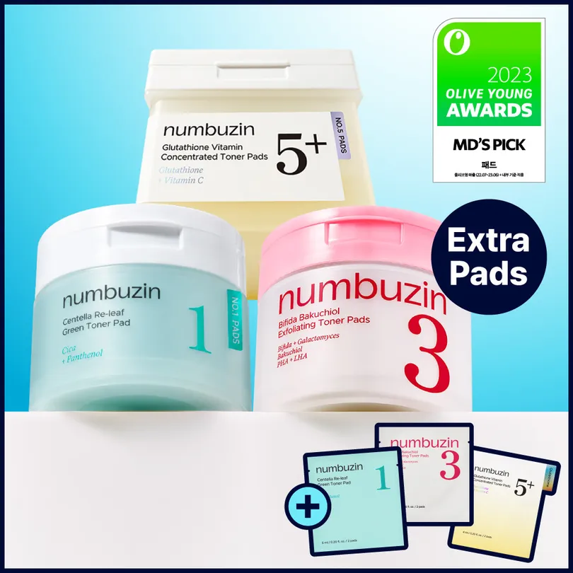 numbuzin numbuzin No.1/3/5 Toner Pad 70P Set (3 Options)