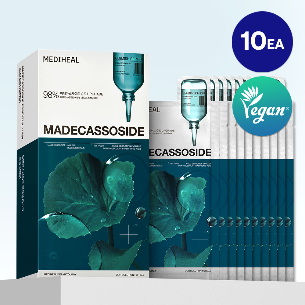 MEDIHEAL Madecassoside Essential Mask Sheet Blemish Repair 10ea