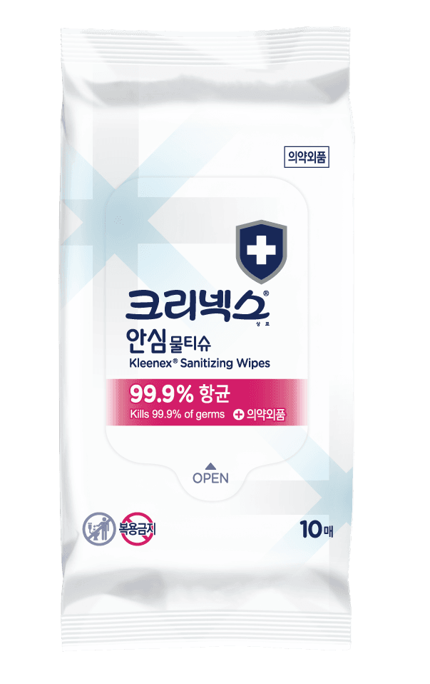 Kleenex 99.9% 抗菌 安心ウェットティッシュ 10枚 | OLIVE YOUNG Global