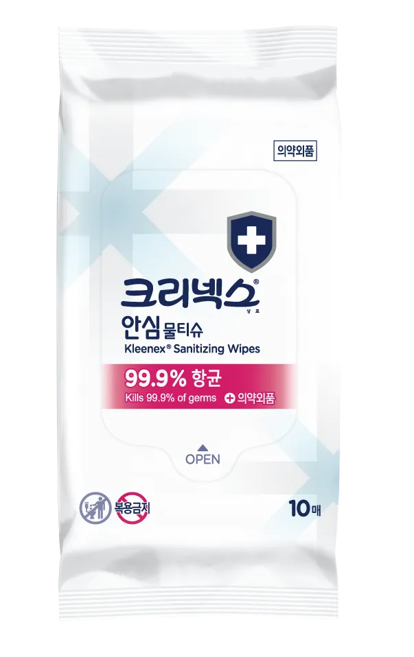Kleenex 99.9% 抗菌 安心ウェットティッシュ 10枚 | OLIVE YOUNG Global