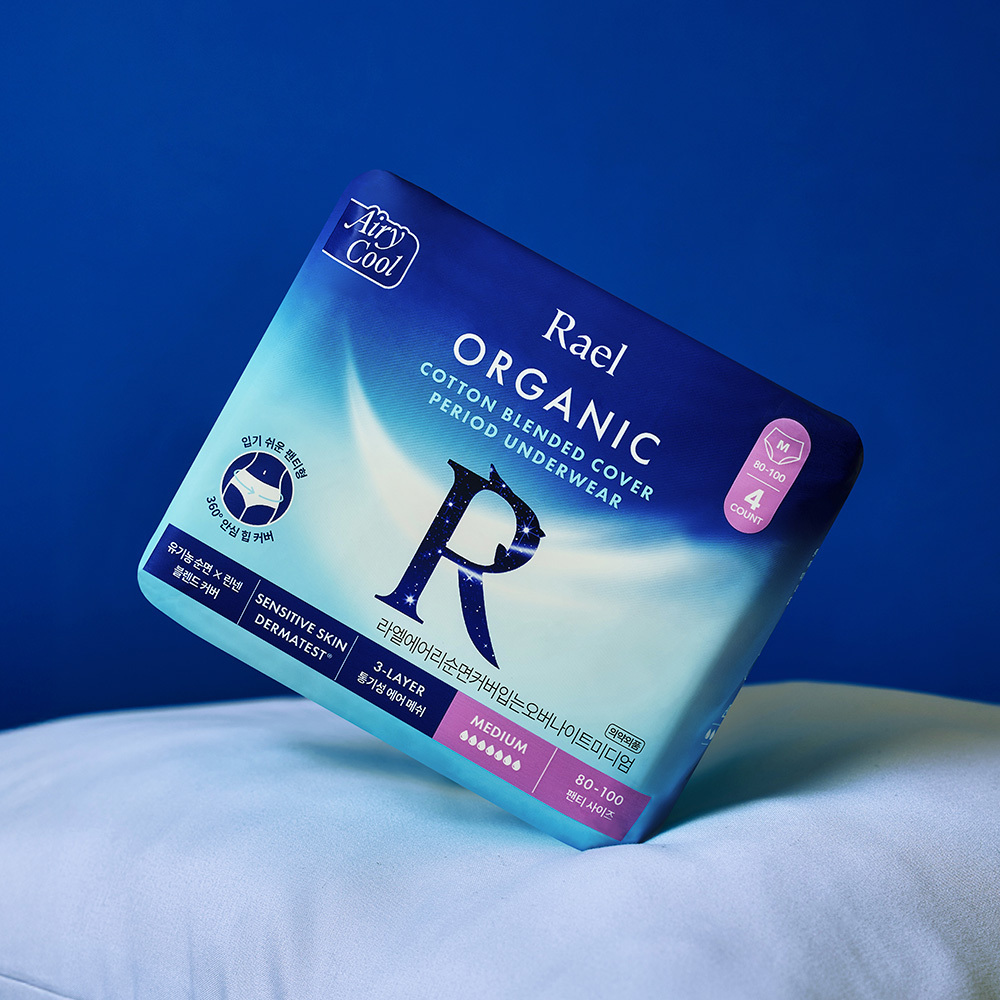 Rael Airy Cool Cotton Blended Cover Overnight Panties (M/L)