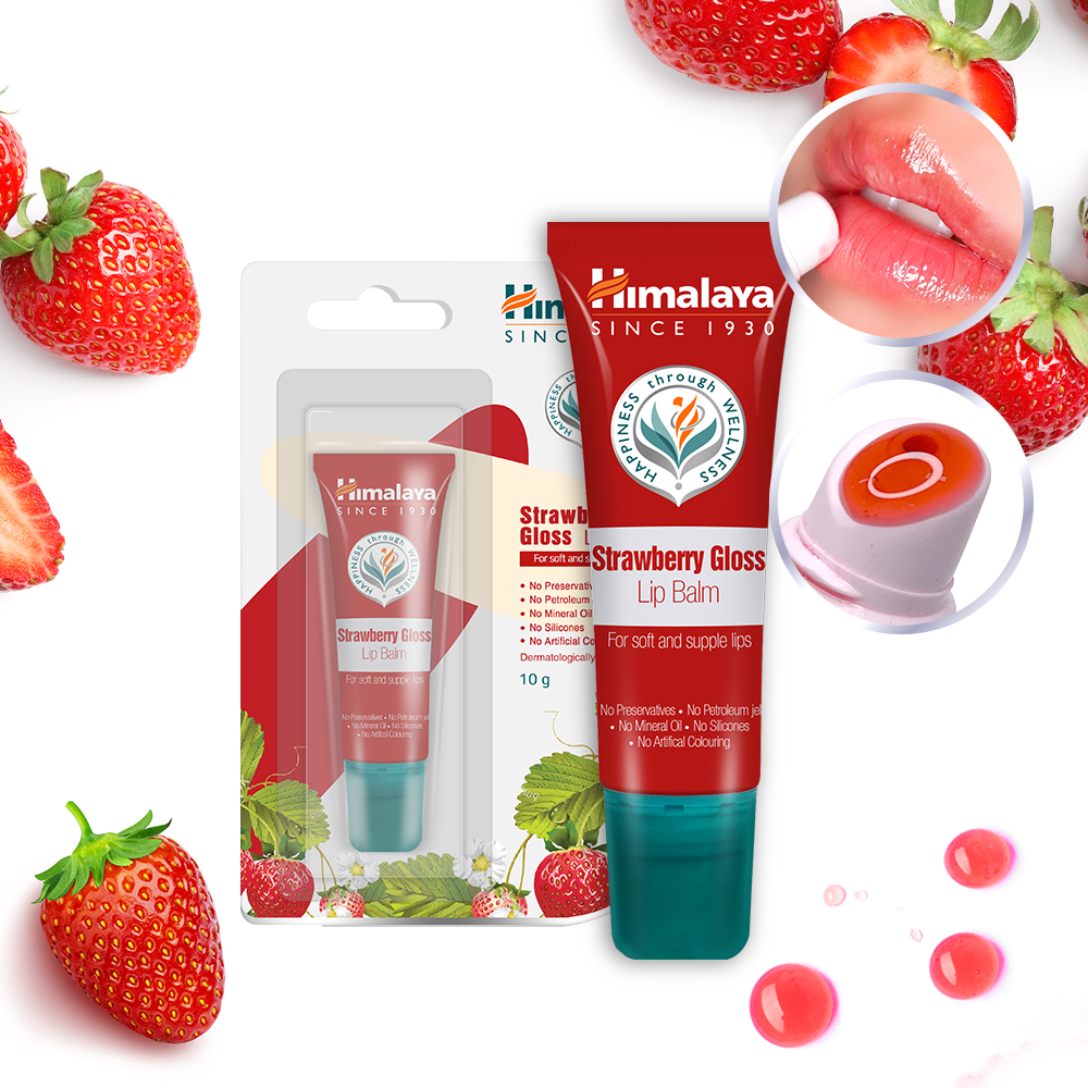 Himalaya Strawberry Gloss Lip Balm 10g | OLIVE YOUNG Global