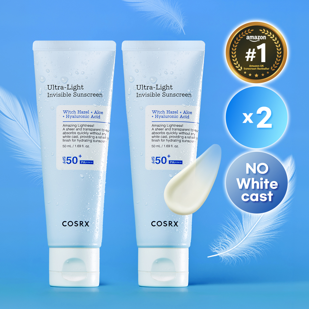 COSRX Ultra-Light Invisible Sunscreen 50ml double set