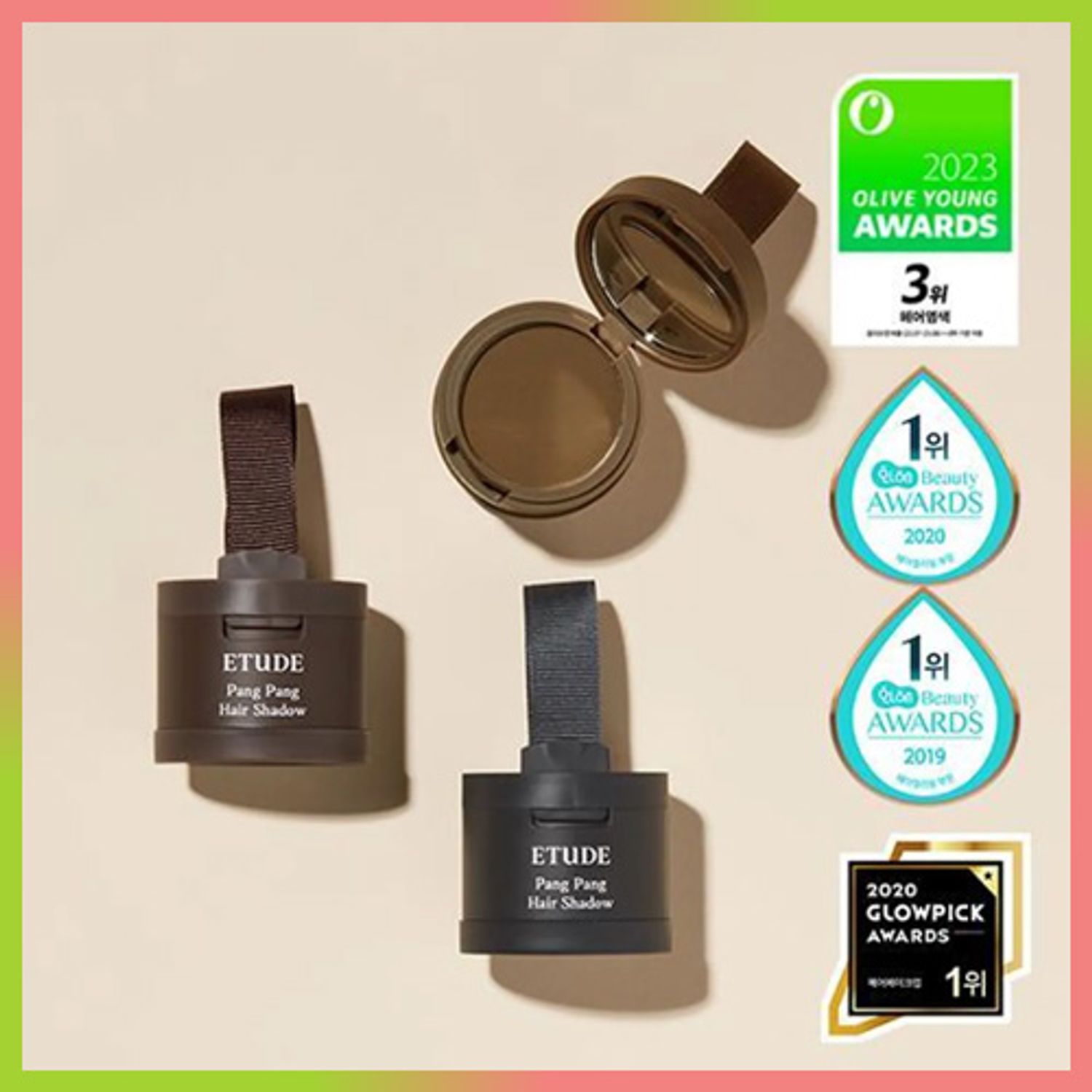 [NEW] ETUDE Pang Pang Hair Shadow 3.5g [Dark Brown/Light Brown/Black] | OLIVE YOUNG Global