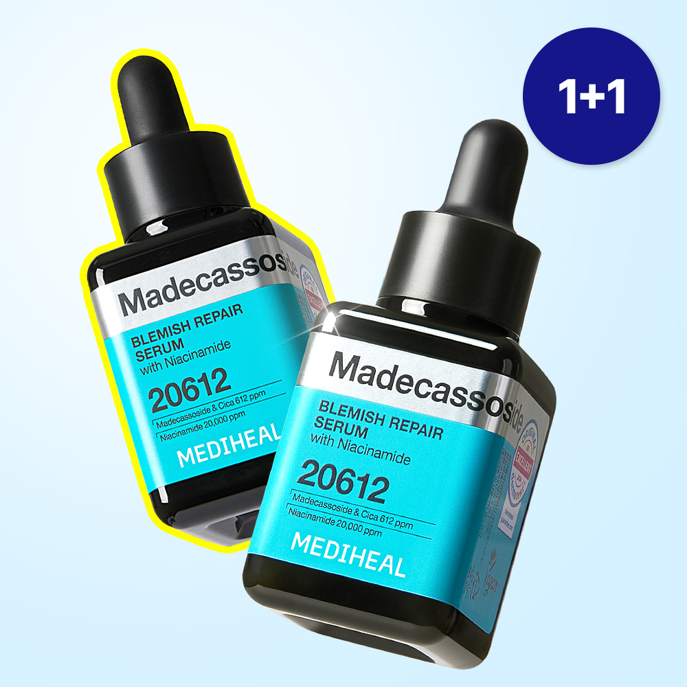 メディアスジャパン＊セラム MEDIHEAL Madecassoside Blemish Repair Serum 40ml x2 Exclusive Gift