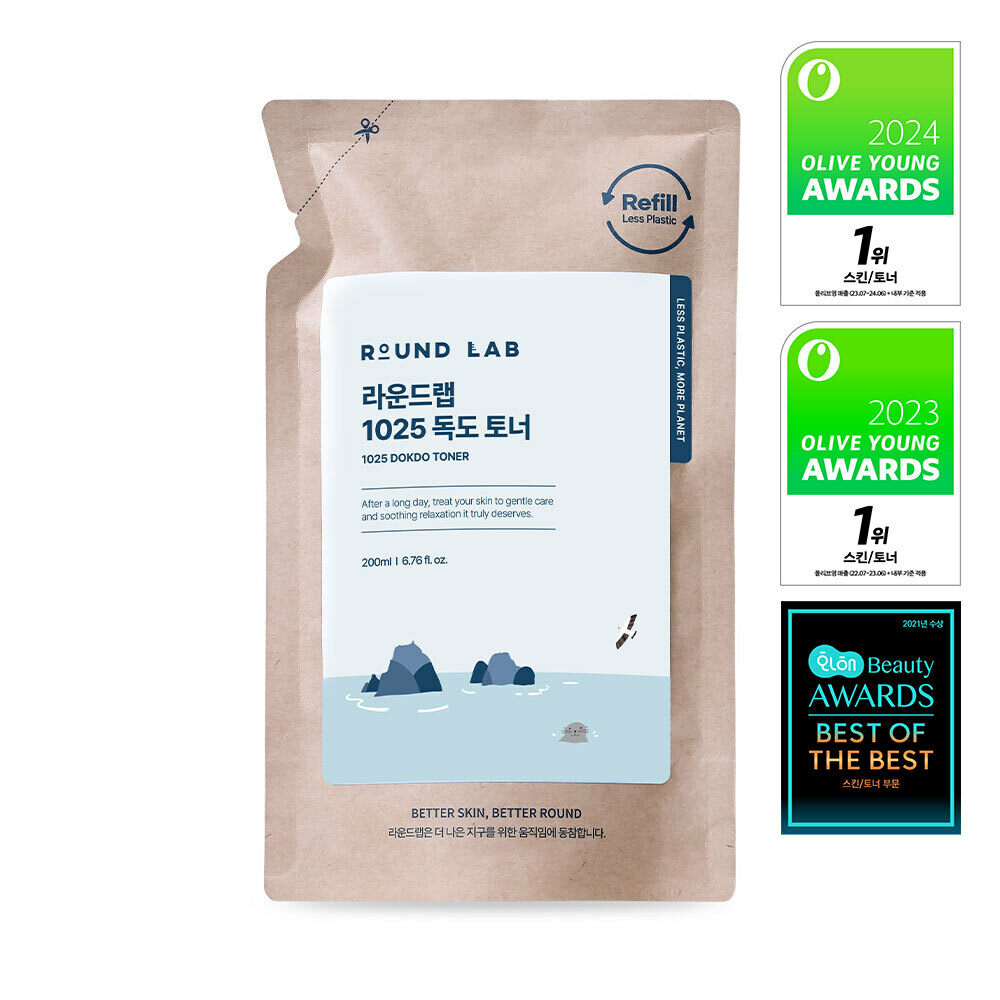 ROUND LAB 1025 Dokdo Toner 200ml Refill Pack | OLIVE YOUNG Global