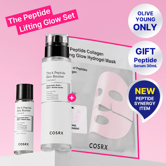 COSRX The Peptide Lifting Glow Set (+Serum 150ml+30ml+Mask Sheet
