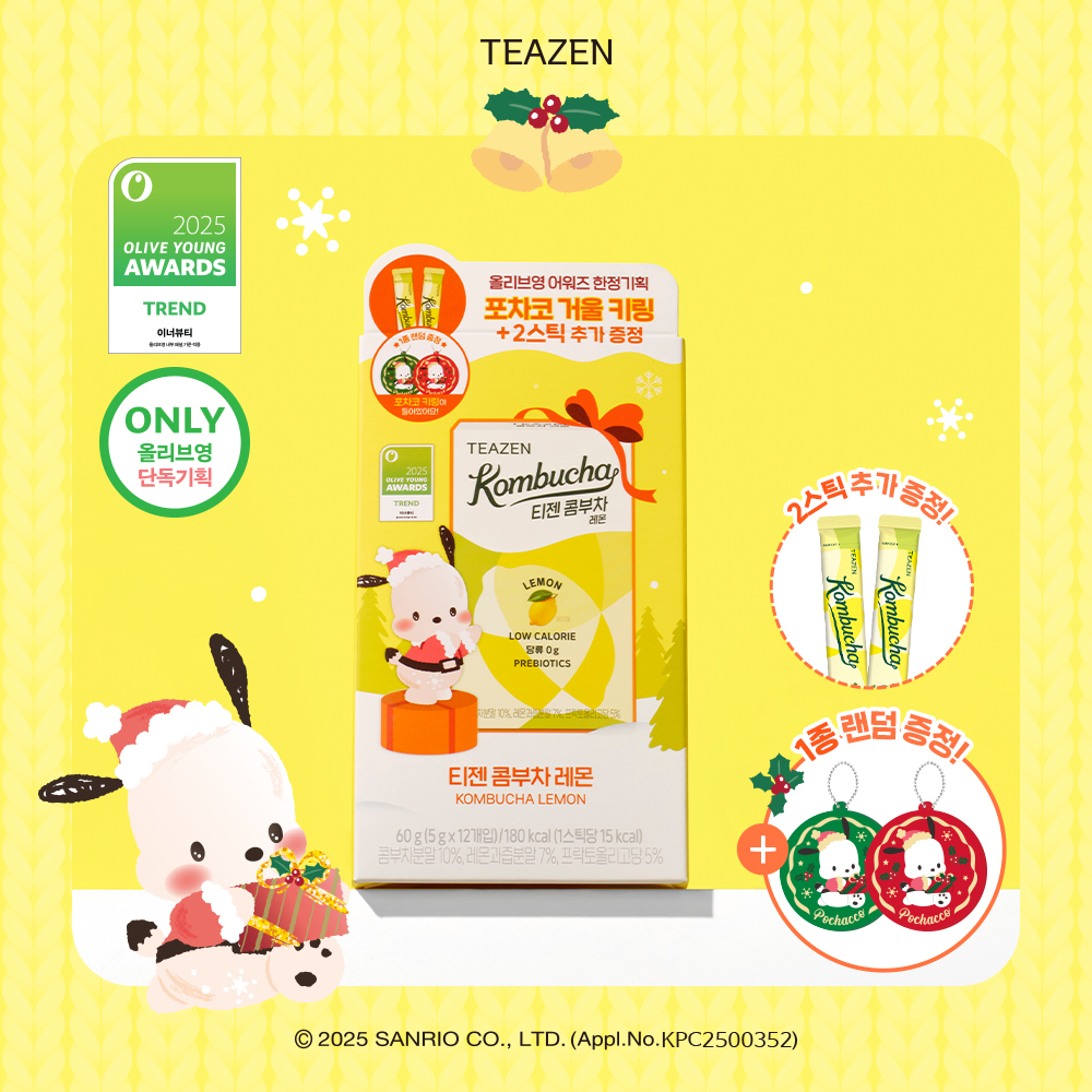 ☆AWARDS☆ Teazen Kombucha Lemon 10+2 Limited Set (+Pochacco