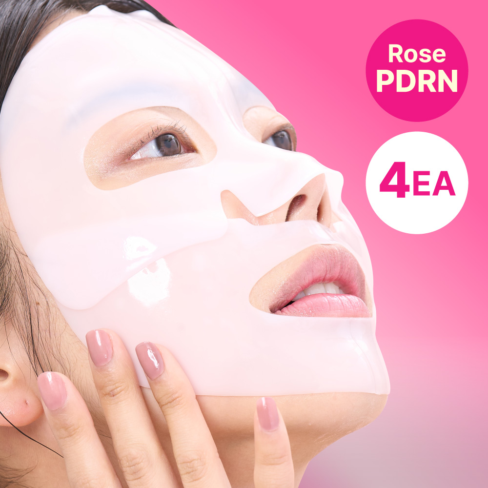 【カオリン】コラーゲンシートパック×2 numbuzin No. 2 Rose PDRN Collagen Wrapping Overnight Film Pack 4ea
