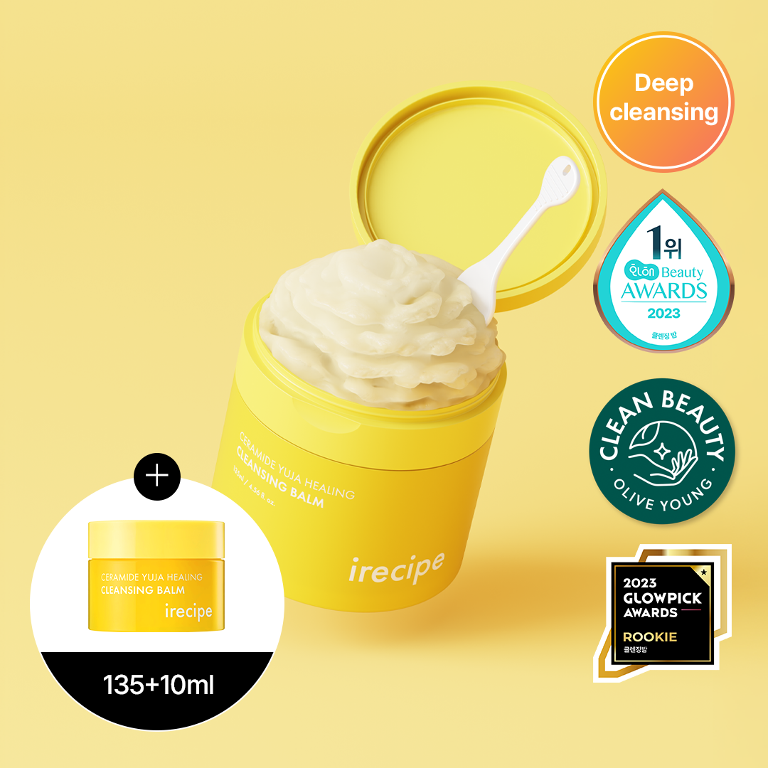 フェイスクリーム yua irecipe Ceramide Yuja Healing Cleansing Balm 120g Set (+10g
