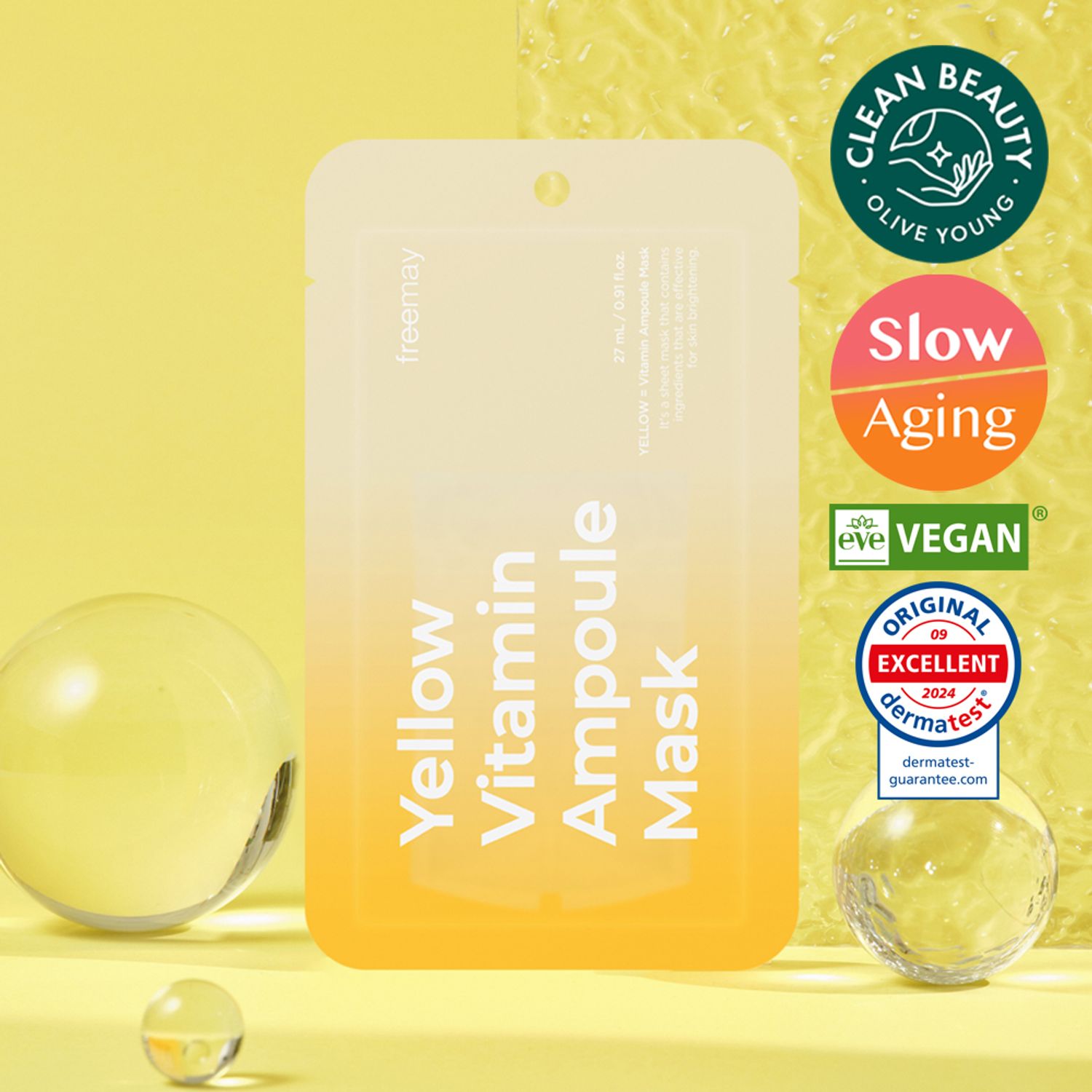 freemay Yellow Vitamin Ampoule Mask Sheet 1P | OLIVE YOUNG Global