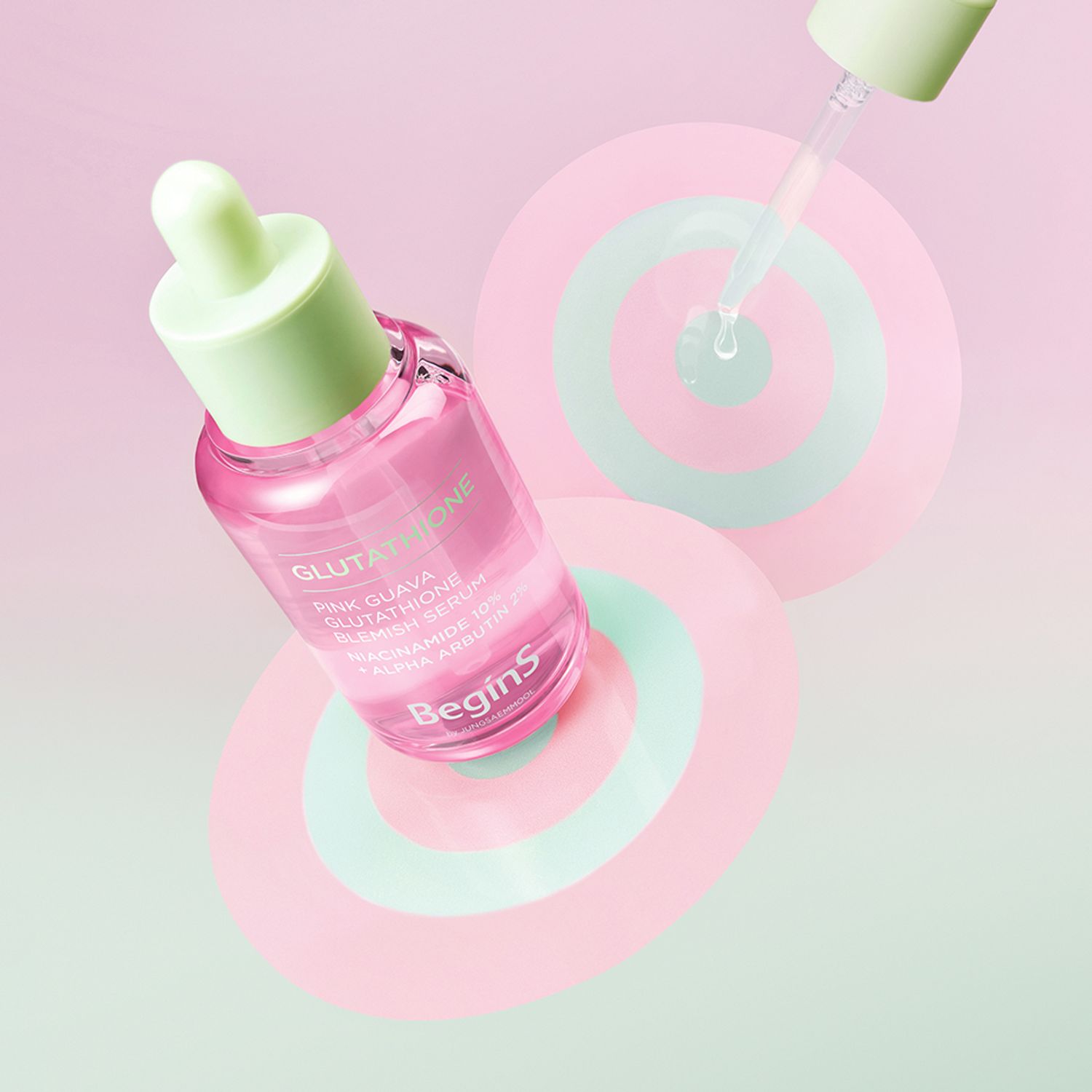 glutathione pink begins by JUNGSAEMMOOL Pink Guava Glutathione Blemish Serum 30ml