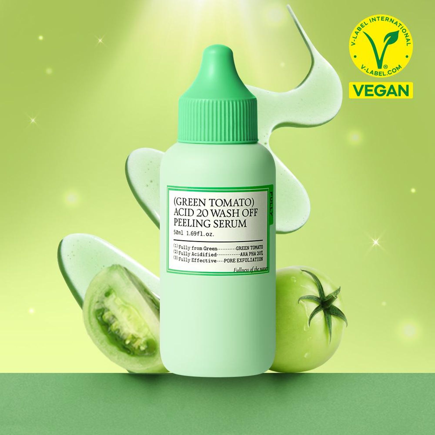 fully Green Tomato Acid 20 Wash Off Peeling Serum 50ml | OLIVE YOUNG Global