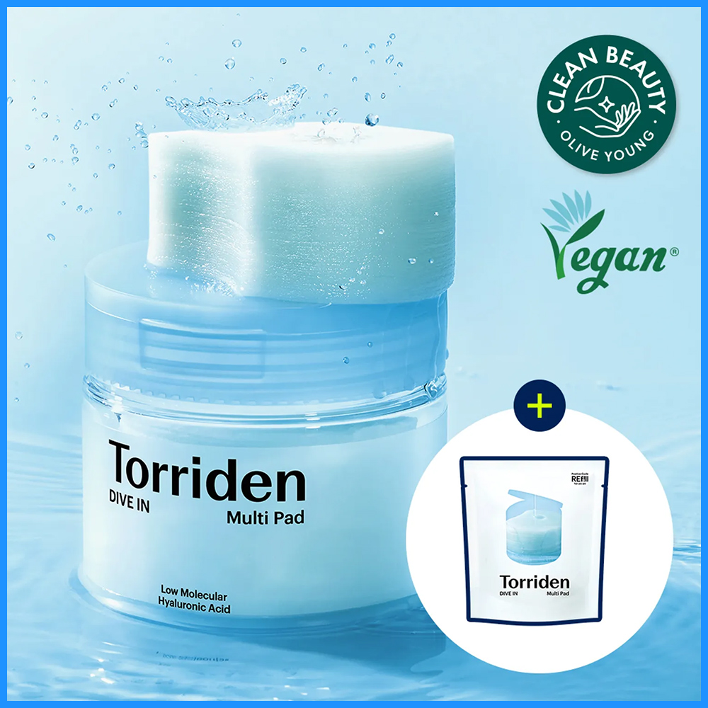 Torriden Dive In Low Molecular Hyaluronic Acid Multi Pad 80P Set (+Refill 80P)