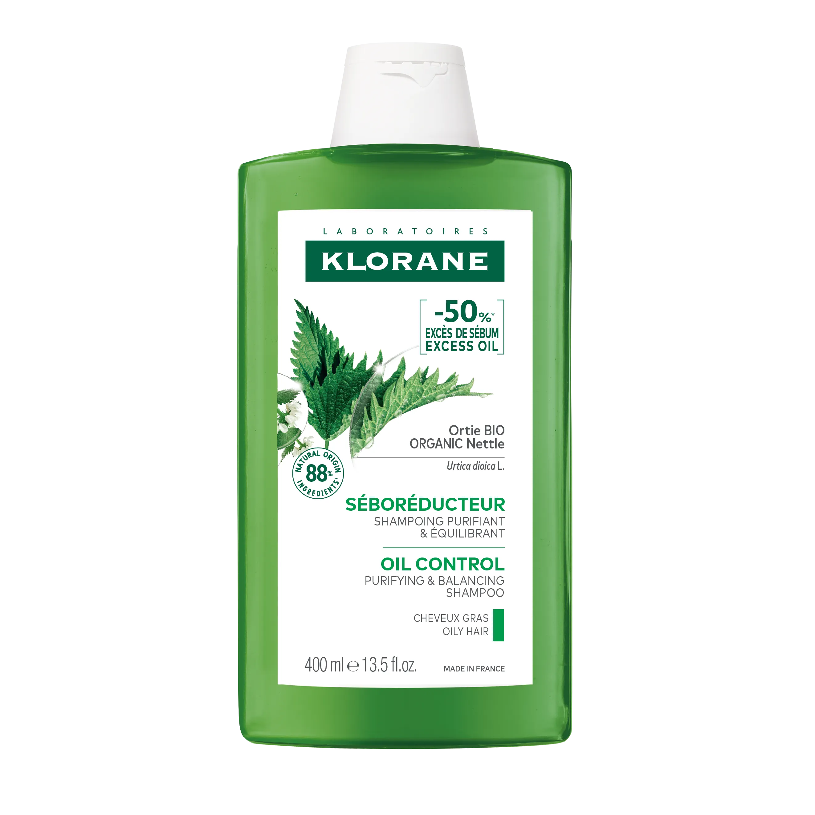 Klorane 脱毛防止シャンプー＆コンディショナー　4本セット KLORANE ネトルノーセボムシャンプー 400ml (脂性頭皮) | OLIVE YOUNG