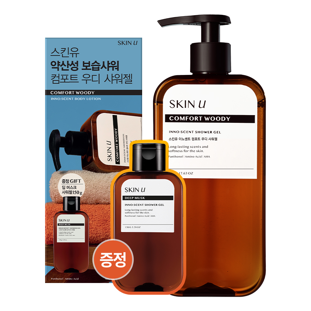 Skin U INNO:SCENT Shower Gel 500g Set (+150g) (Deep Musk / Comfort