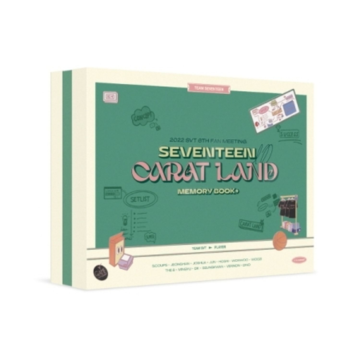 SEVENTEEN - 2022 SVT 6TH FAN MEETING [SEVENTEEN IN CARAT LAND] (MEMORY BOOK + DIGITAL CODE) | OLIVE YOUNG Global
