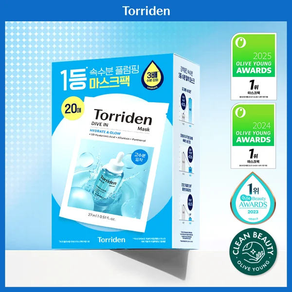 Torriden Dive In Low Molecular Hyaluronic Acid Mask 20ea