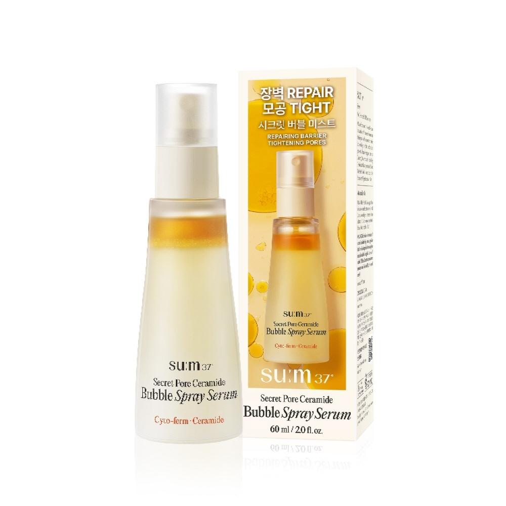 SUM37 Secret Pore Ceramide Bubble Spray Serum 60ml+60ml Set
