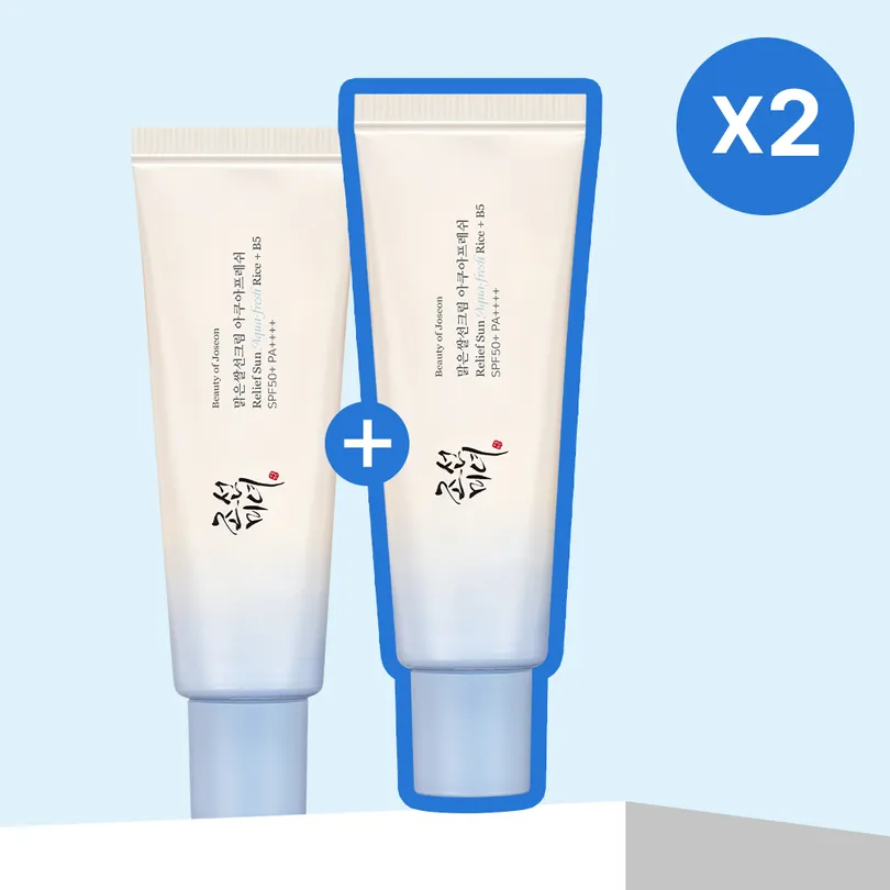 Beauty of Joseon 조선미녀 맑은쌀 선크림 아쿠아프레쉬 50ml 2입