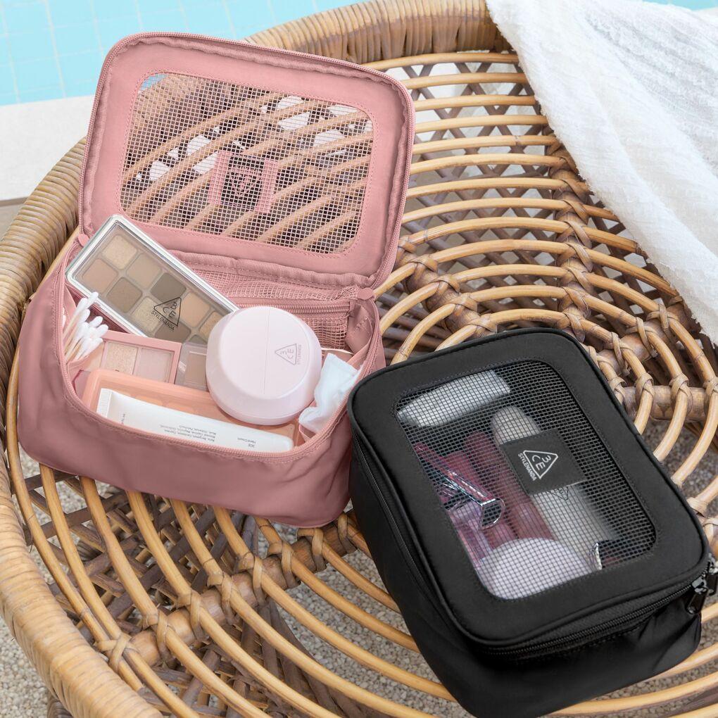 3CE To Go Pouch (Pink Beige/Black) | OLIVE YOUNG Global