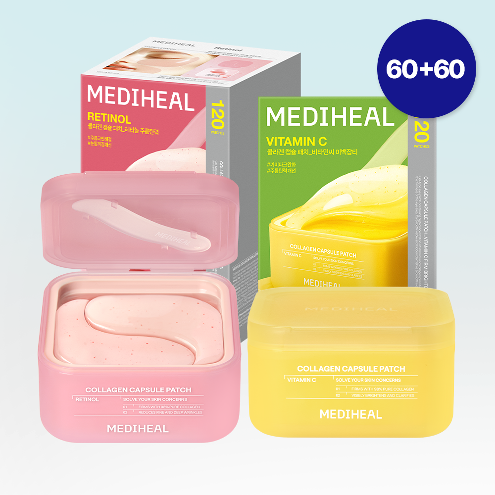 MEDIHEAL Collagen Capsule Patch 60P*2ea Set