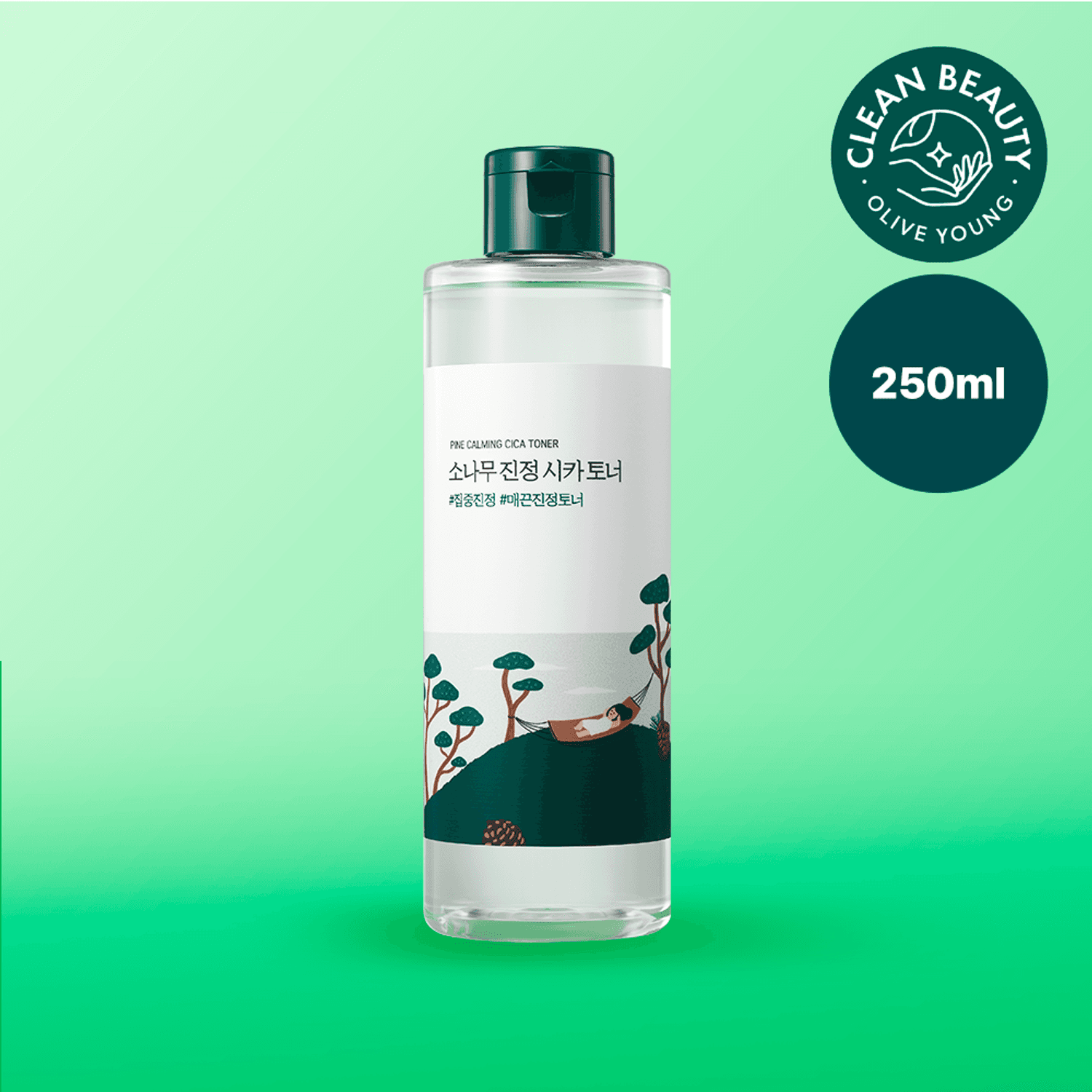 ROUND LAB Pine Calming Cica Toner 250ml | OLIVE YOUNG Global