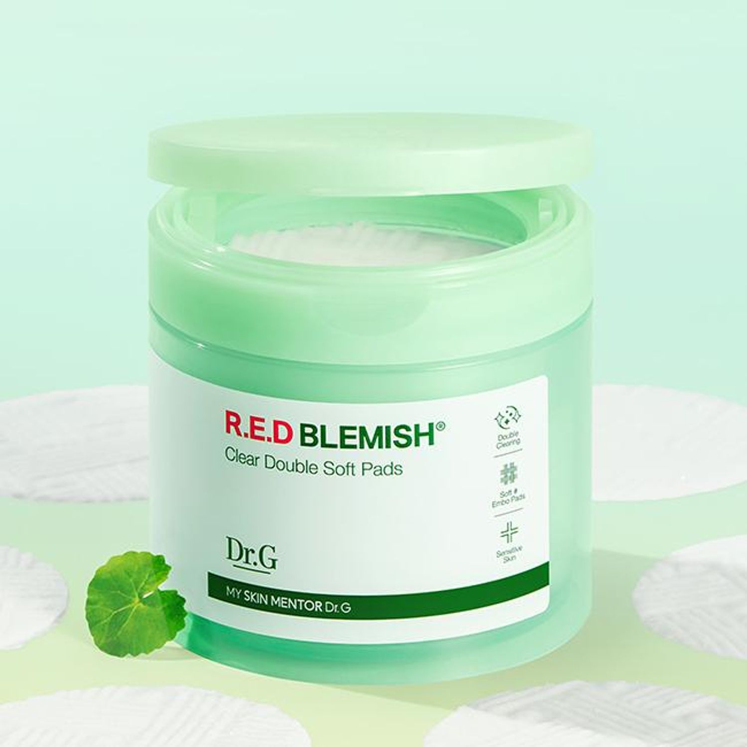 Dr.G Red Blemish Clear Double Soft Pads 60P | OLIVE YOUNG Global