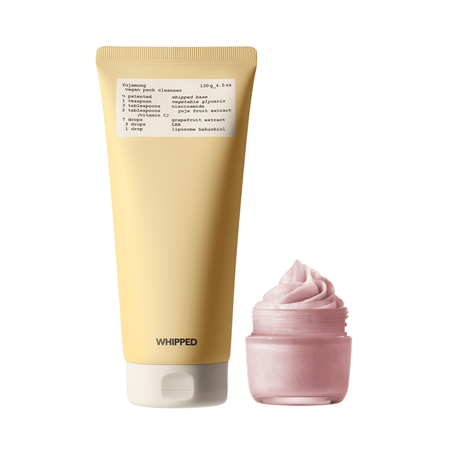 Whipped ユザモンヴィーガンパックレンジャー 130g 企画 (+ムワバター 25ml) | OLIVE YOUNG Global