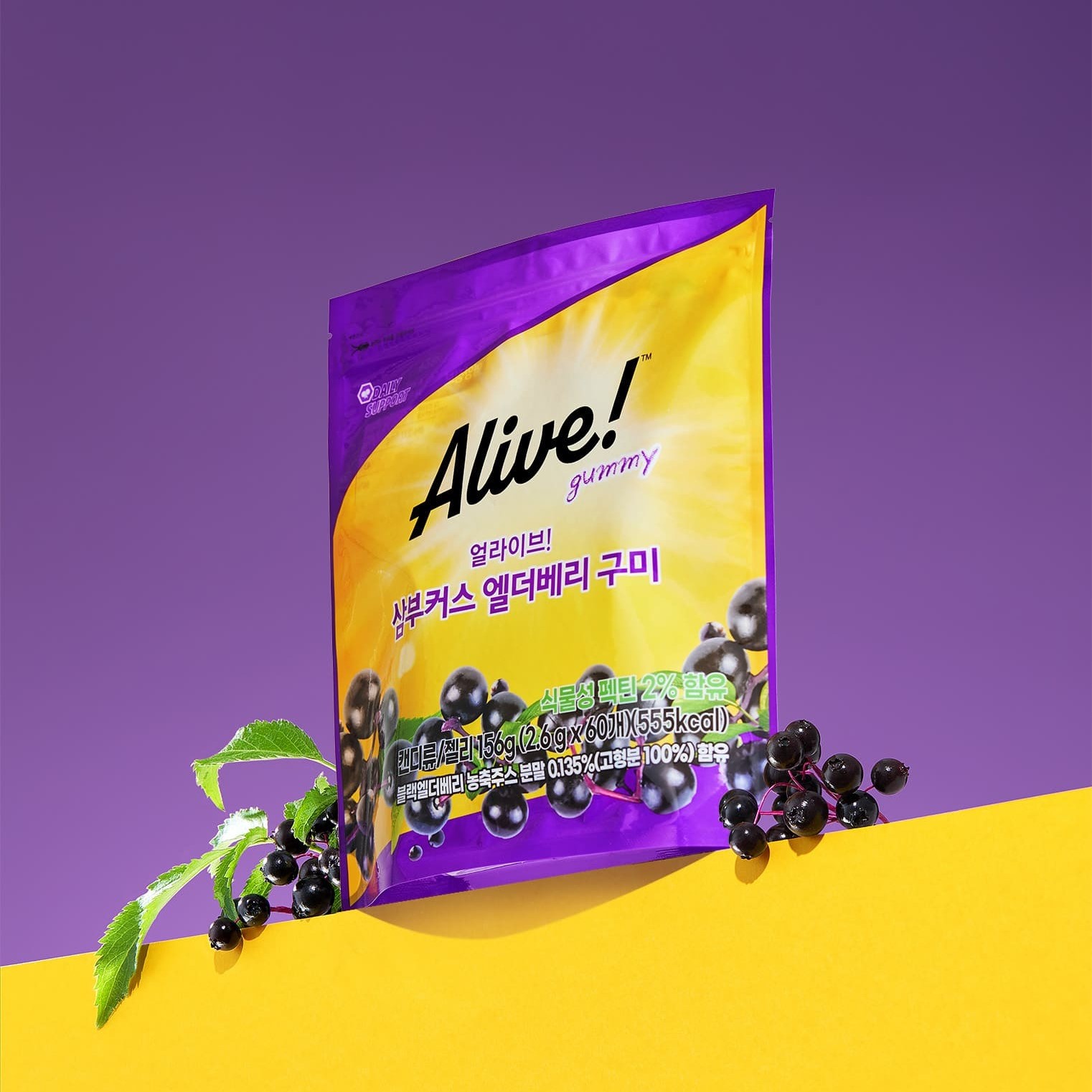 Alive Sambucus Elderberry Gummy 60 Gummies | OLIVE YOUNG Global