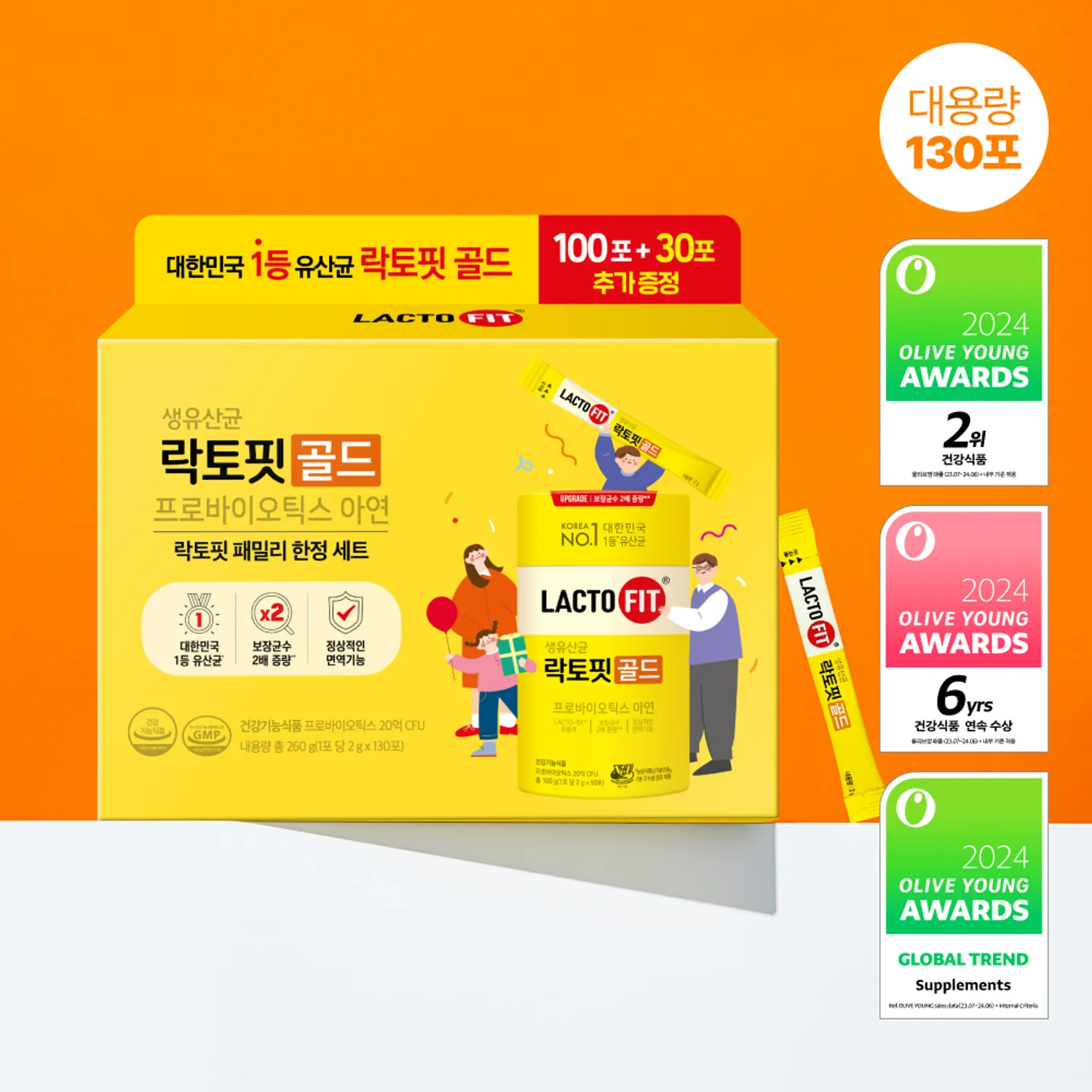 락토핏 프로바이오틱스 골드 패밀리팩