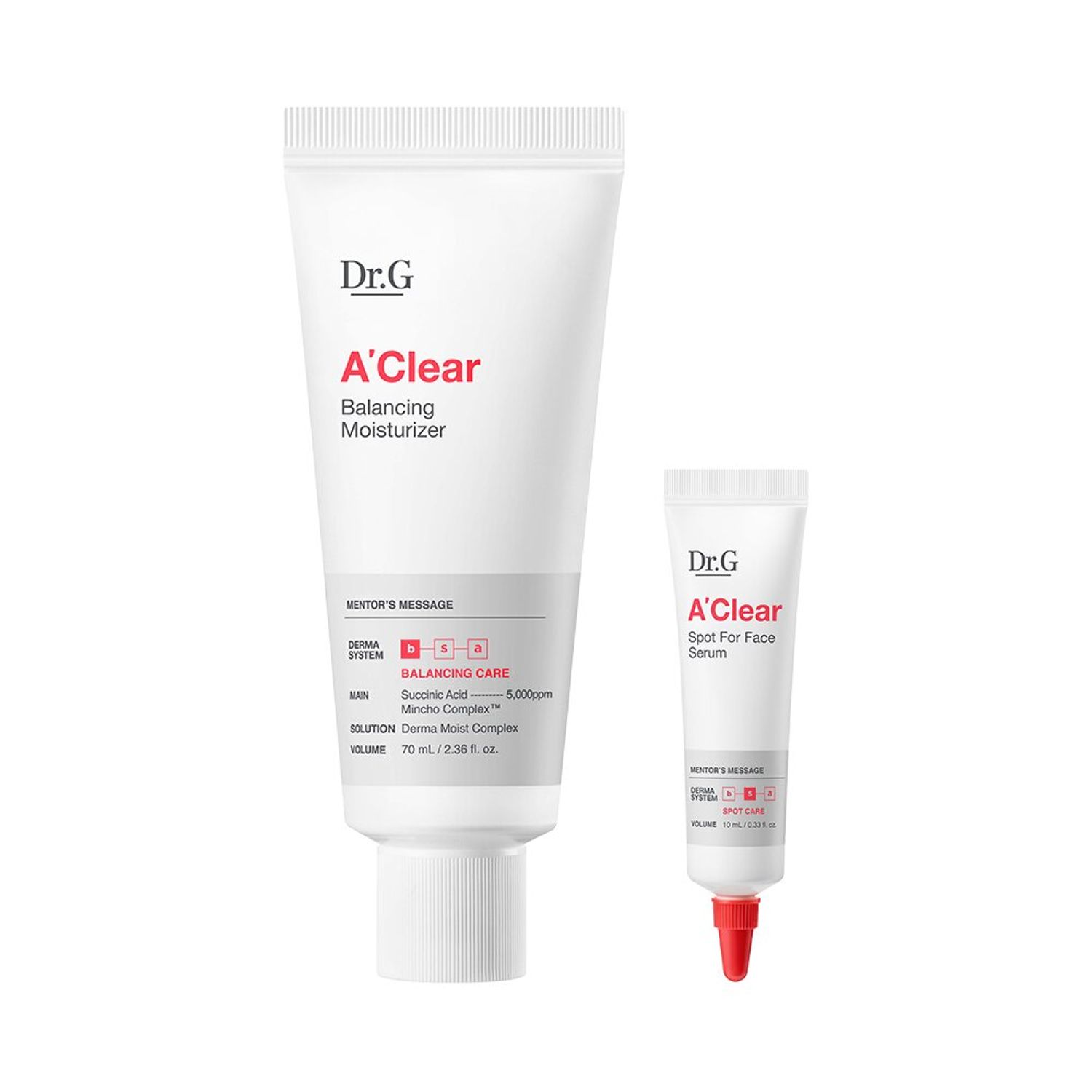 Dr.G A'Clear Balancing Moisturizer 70mL Special Set (+Spot for Face Serum 10mL) | OLIVE YOUNG Global