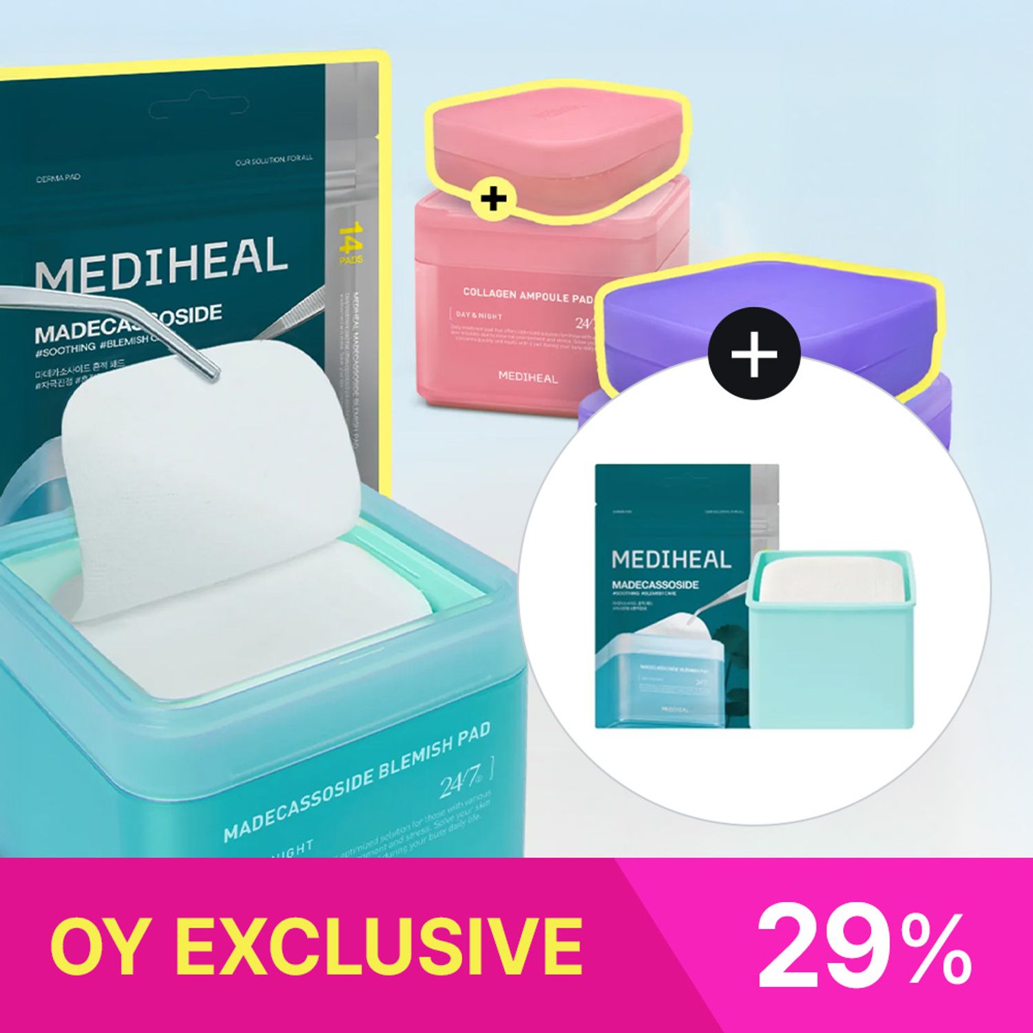 MEDIHEAL Toner Pad 100+100 Pads Exclusive Gift Edition (3types) | OLIVE YOUNG Global