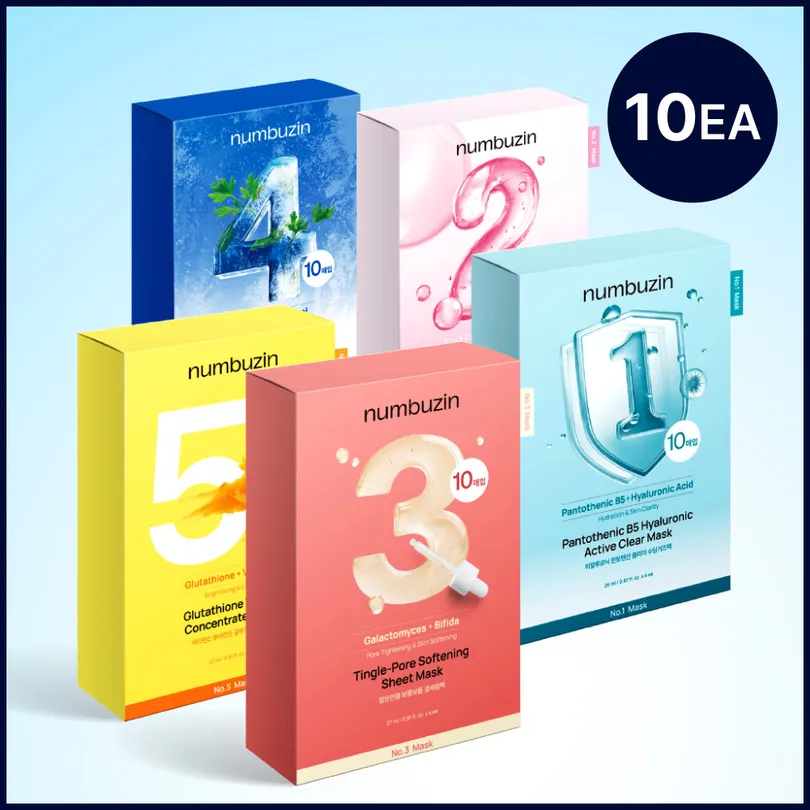 numbuzin numbuzin No.1–5 Sheet Mask (10 Sheets) (5 Options)