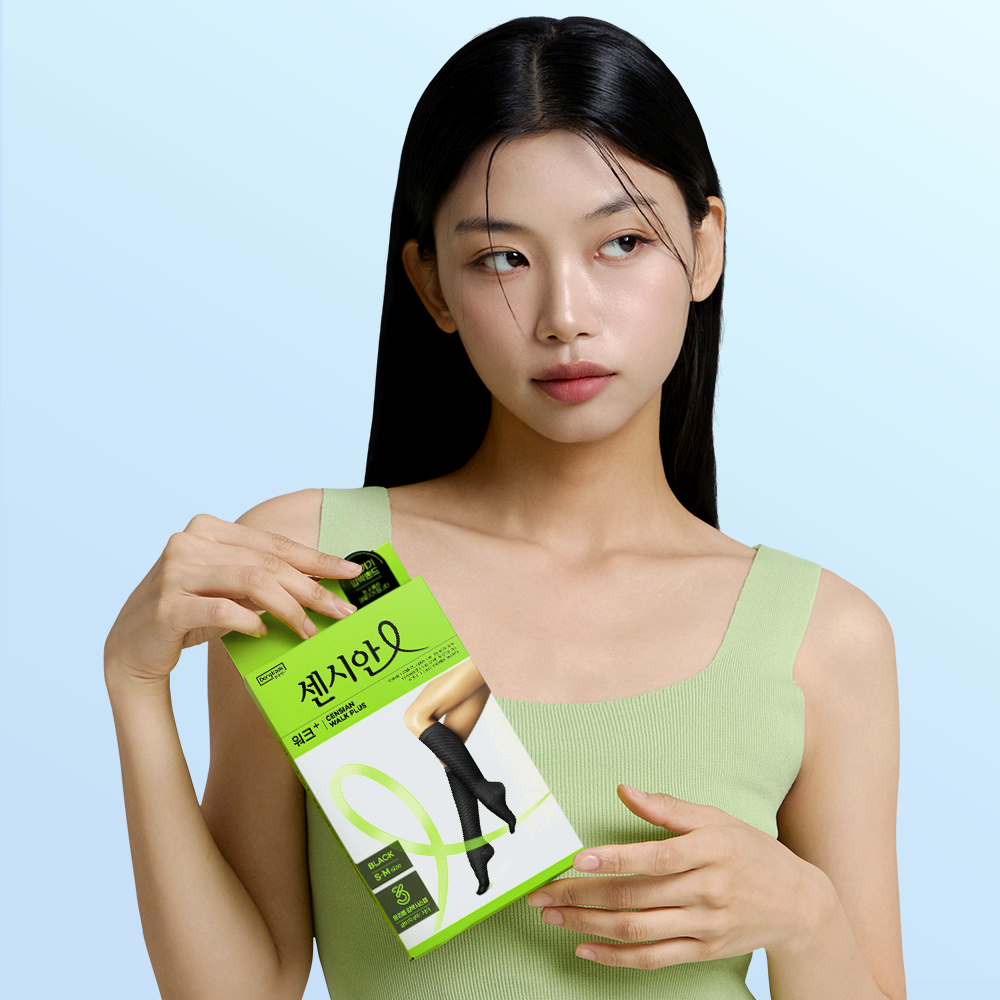 Medical Device] CENSIAN WALK+ Compression Stockings M-L | OLIVE