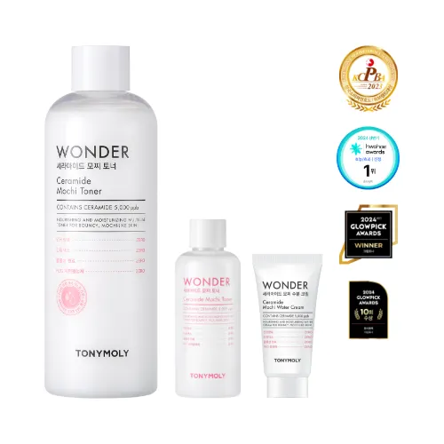 TONYMOLY WONDER セラミド CICA トナー 6本セット TONYMOLY ワンダーセラミドモチトナー企画セット (+100ml +クリーム