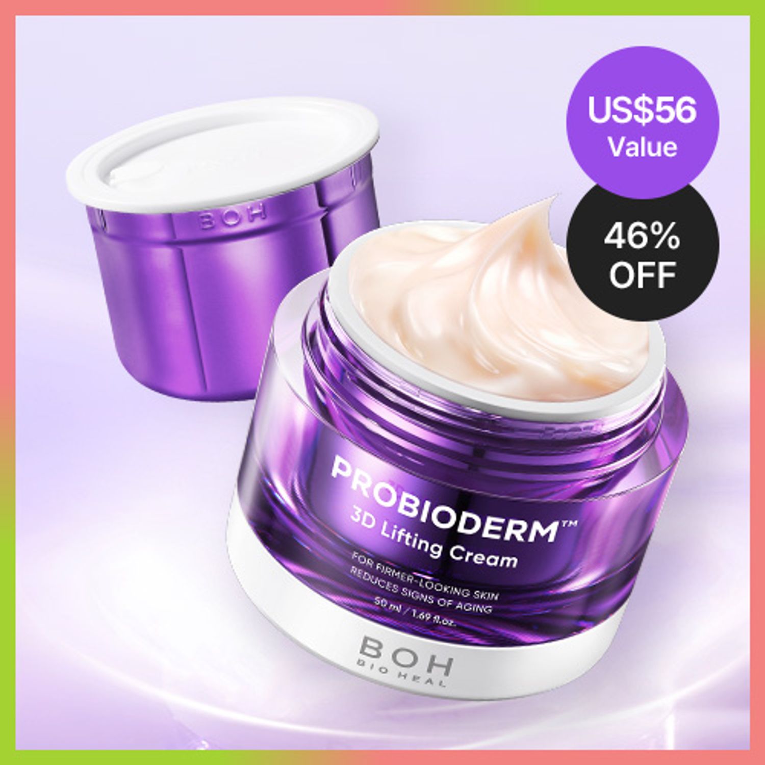 BIOHEAL BOH Probioderm 3D Lifting Cream 50mL Refill Set | OLIVE YOUNG Global