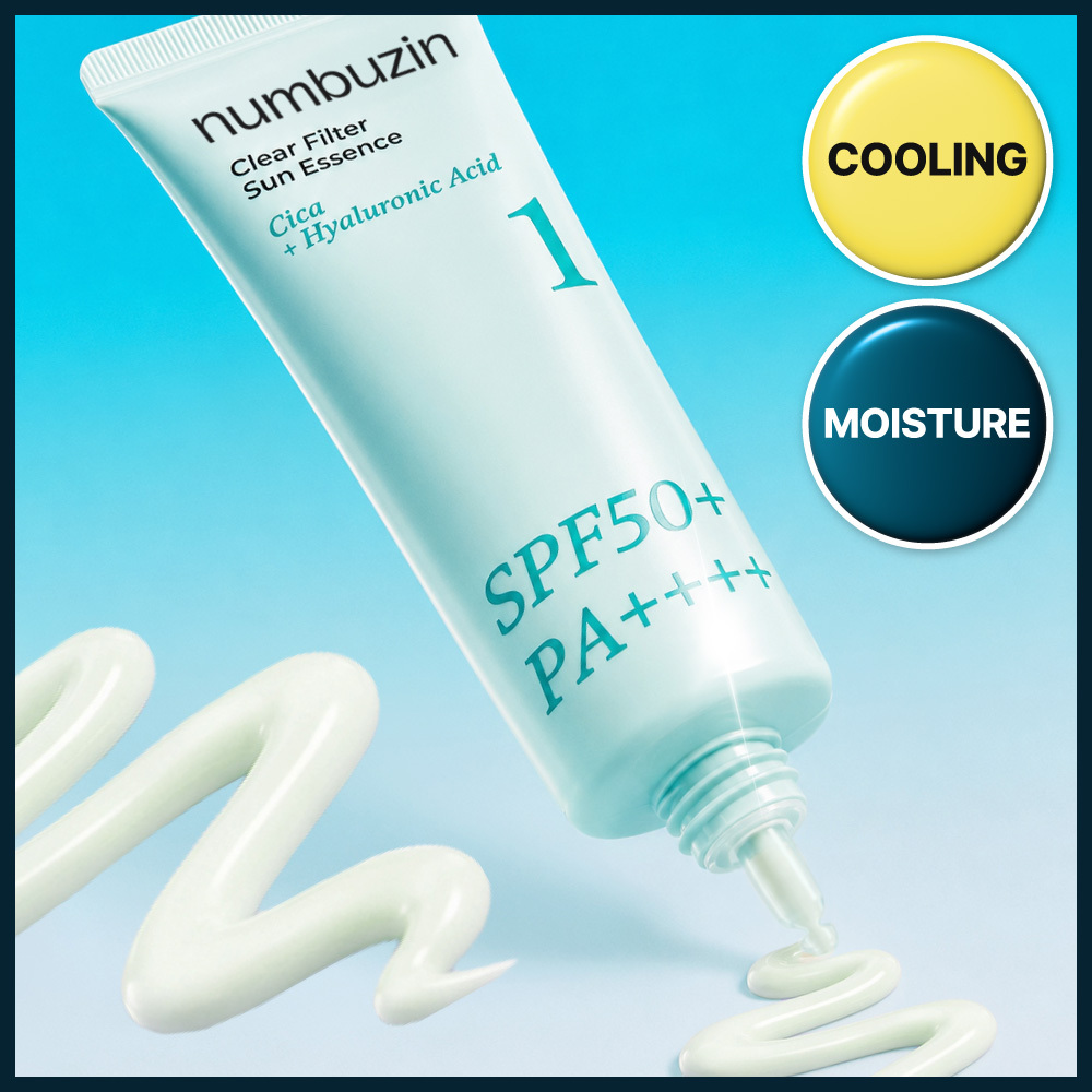 numbuzin No. 1 Clear Filter Sun Essence SPF50+ PA++++ | OLIVE
