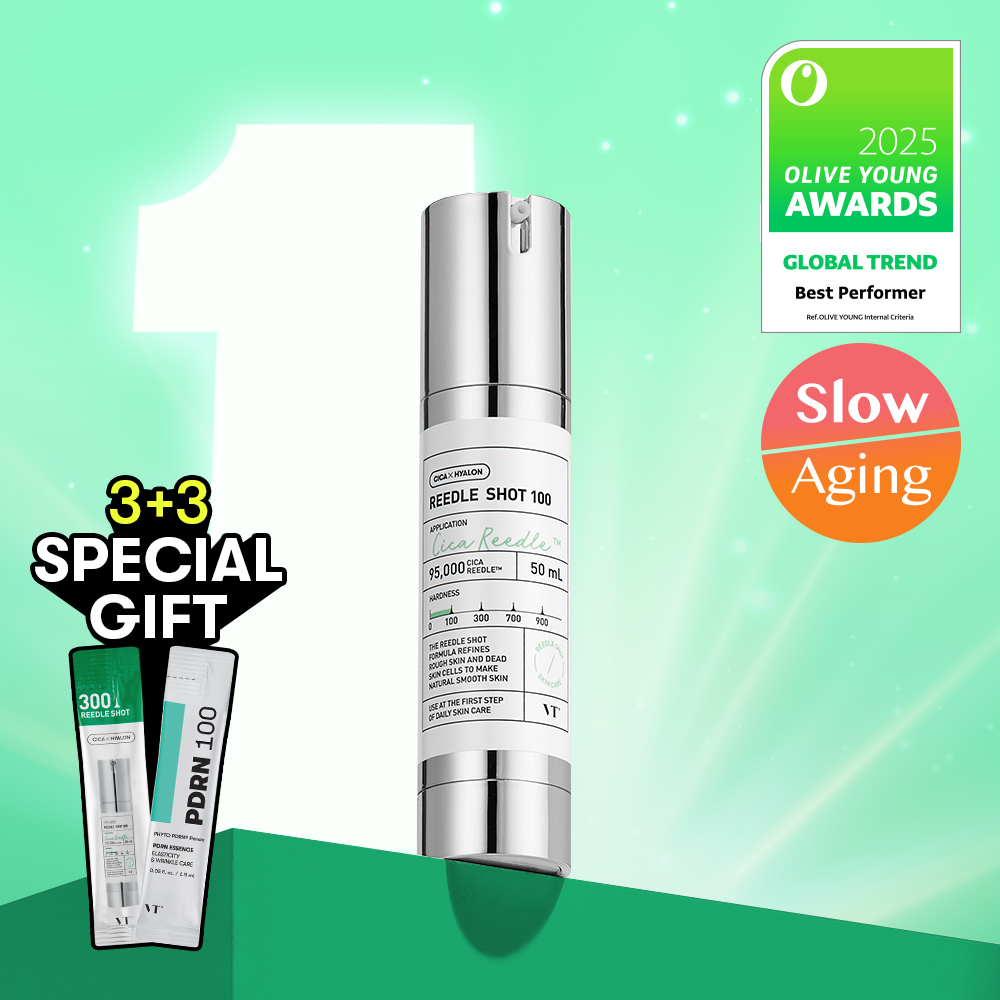 VT Reedle Shot 100 Essence 50ml Set (+Reedle Shot 300 1ml*3ea + PDRN