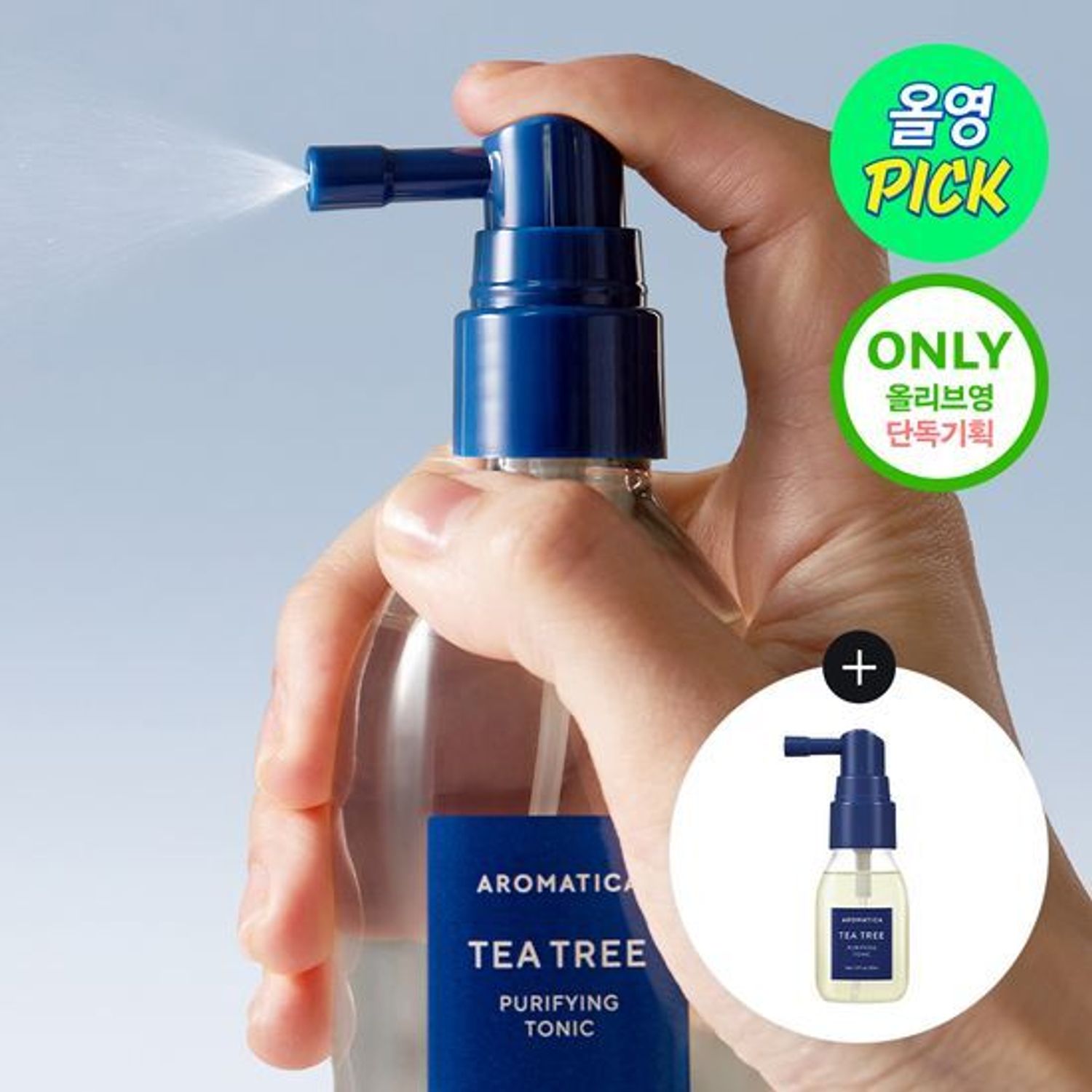 AROMATICA Tea Tree Puriying Tonic 100ml Set (+Tea Tree Tonic 30ml) | OLIVE YOUNG Global