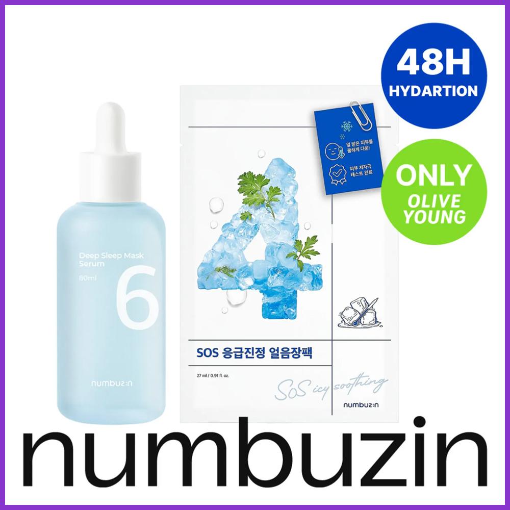 numbuzin No. 6 Deep Sleep Mask Serum 80mL Special Set (+No. 4 SOS