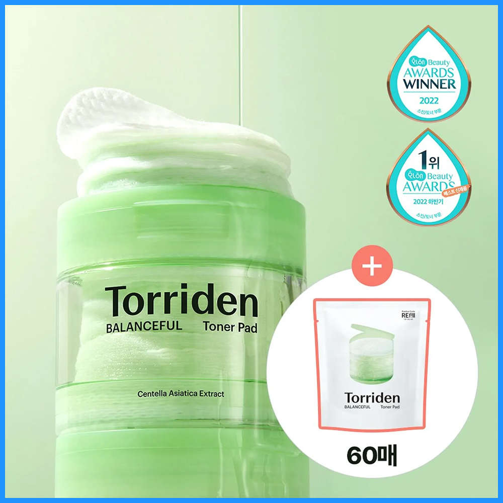 Torriden Balanceful Cica Toner Pad 60P Double Pack (60P+60P Refill)
