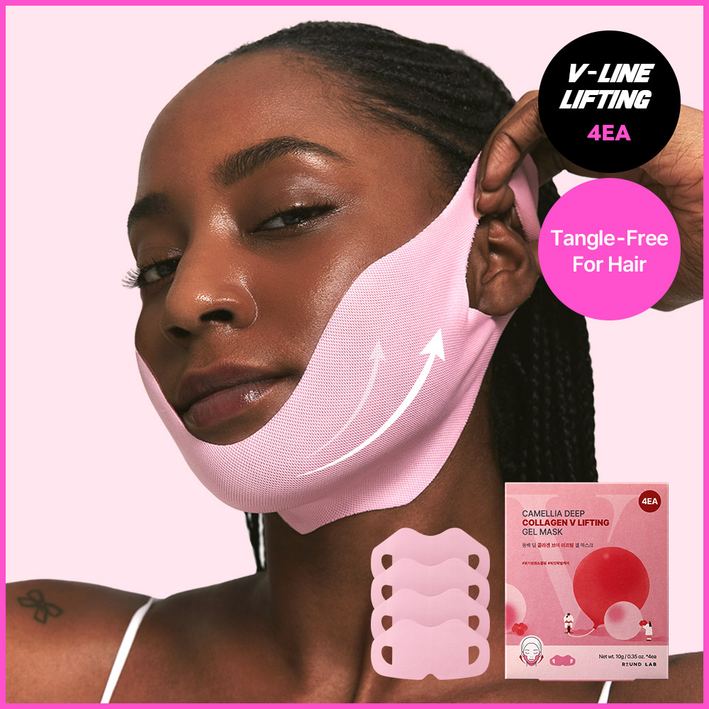 ROUND LAB Camellia Deep Collagen V Lifting Gel Mask Sheet 4ea