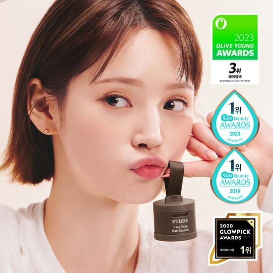 NEW]ETUDE パンパンヘアシャドウ3.5G [ダークブラウン/ライトブラウン