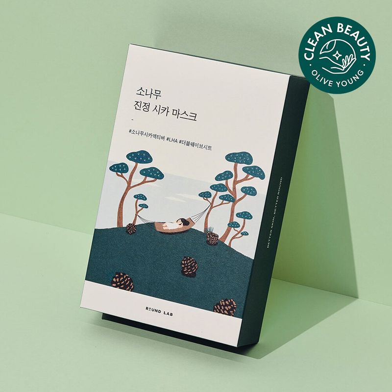 ROUND LAB PINE CALMING CICA MASK SHEET 10ea