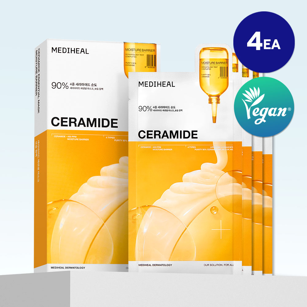 MEDIHEAL セラミドエッセンシャルシートマスクモイスチャーバリア 4枚