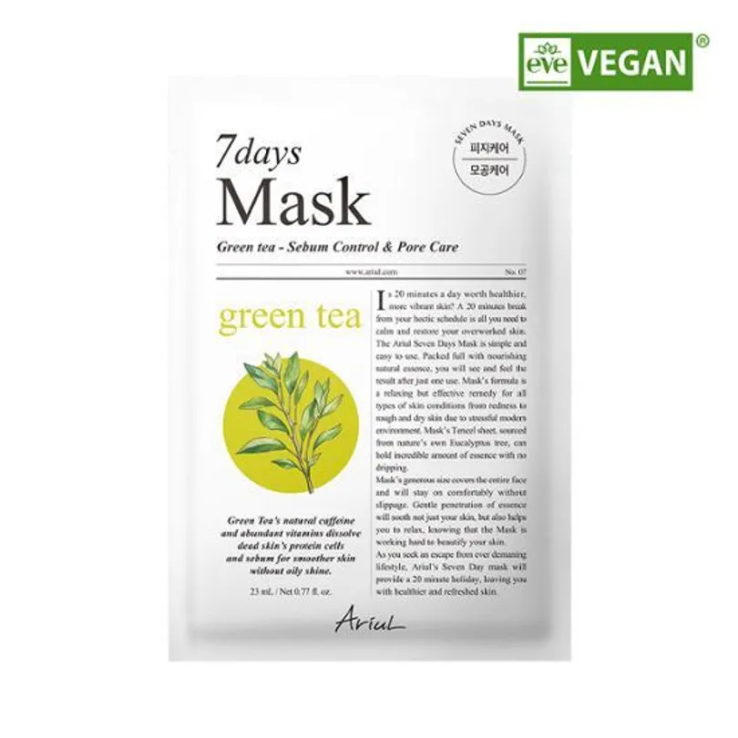 7 Days Green Tea + S Sebum Control Mask Sheet